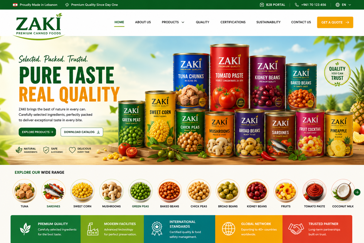 ZAKI colorful brand concept